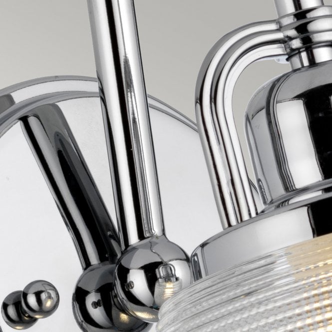 Dublin 1 Light Wall Light - Polished Chrome