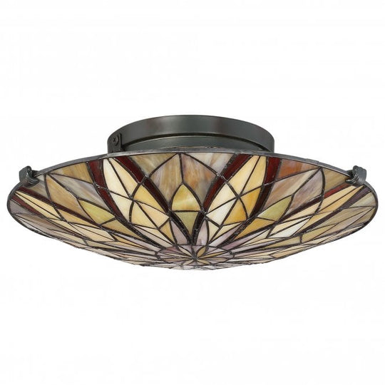 Victory Tiffany Semi-Flush Valiant Bronze