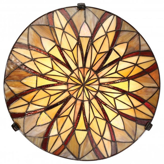 Victory Tiffany Semi-Flush Valiant Bronze