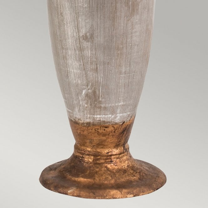 Bienville Table Lamp Silver/Gold and Brown