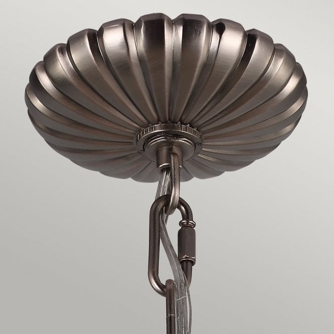Adams 3 Light Pendant Chandelier in an antique nickel finish