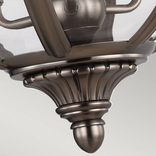 Adams 3 Light Pendant Chandelier in an antique nickel finish