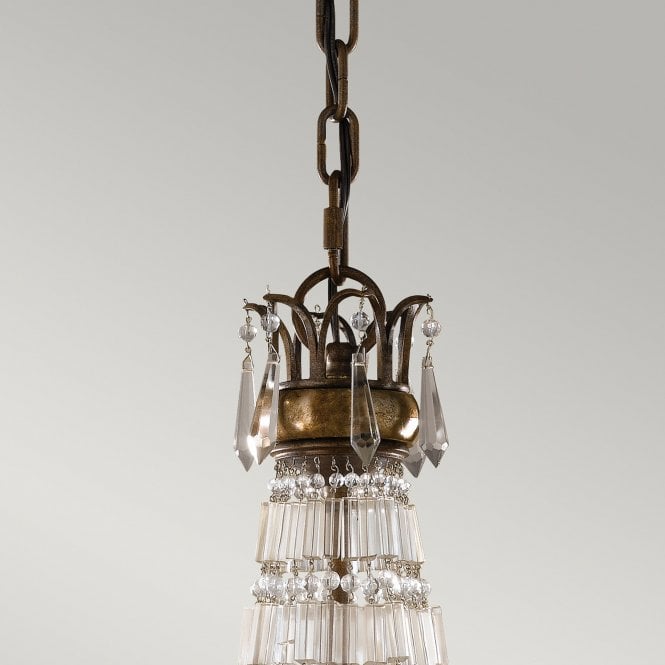Bellini 6 Light Chandelier Oxidized Bronze and British Bronze finish