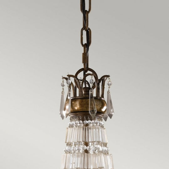 Bellini 6 Light Chandelier Oxidized Bronze and British Bronze finish