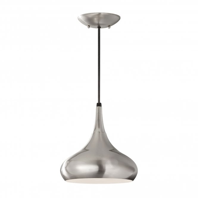 Beso 1 light Pendant with stainless steel finish