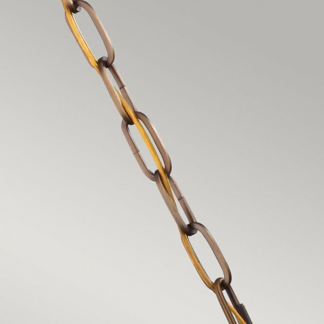 Cadence Mini Pendant Dark Antique Brass and Matte Black finish