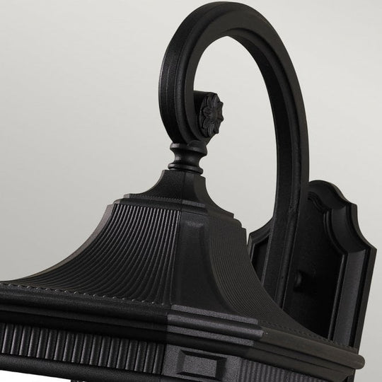 Cotswold Lane Large Wall Lantern with a black finish