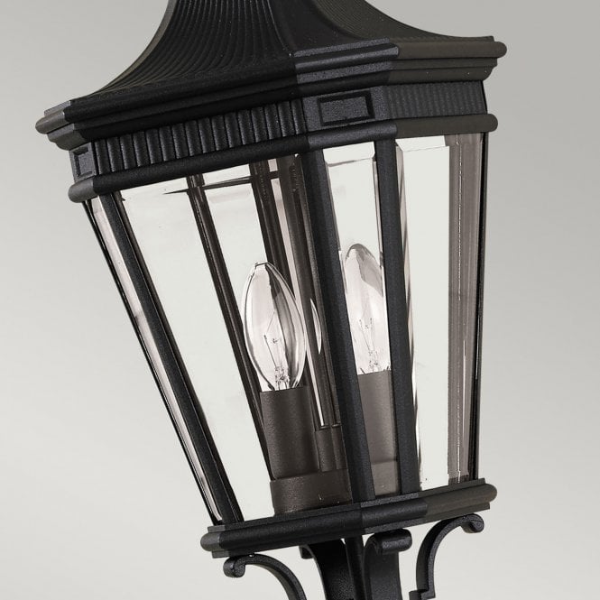 Cotswold Lane Medium Chain Lantern with a black finish