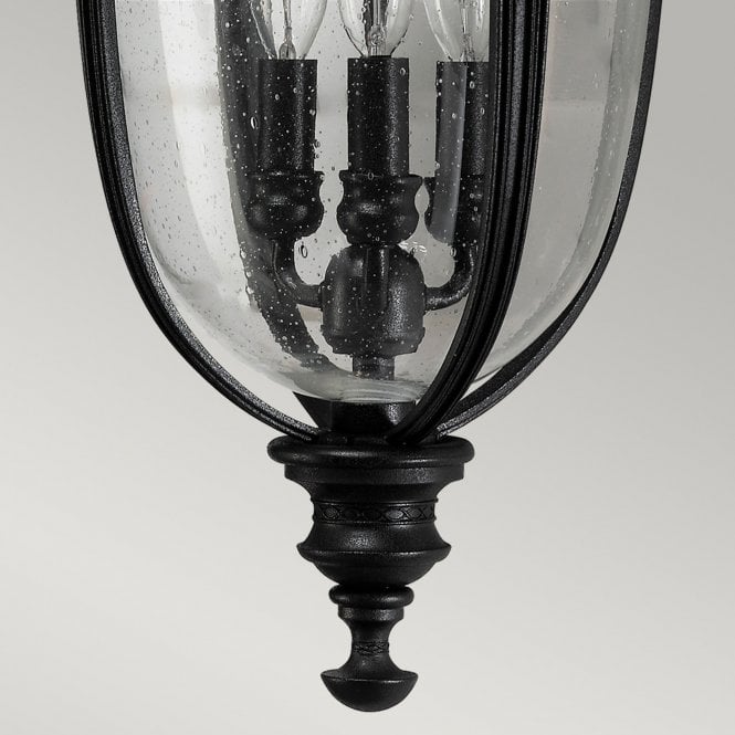 English Bridle 3 Light Large Wall Lantern with Black finish