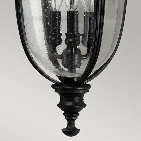 English Bridle 3 Light Large Wall Lantern with Black finish