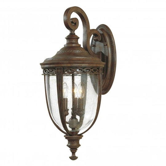 English Bridle 3 Light Large Wall Lantern British Bronze finish