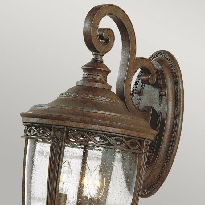 English Bridle 3 Light Large Wall Lantern British Bronze finish