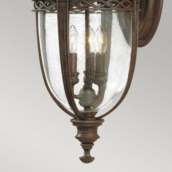 English Bridle 3 Light Large Wall Lantern British Bronze finish