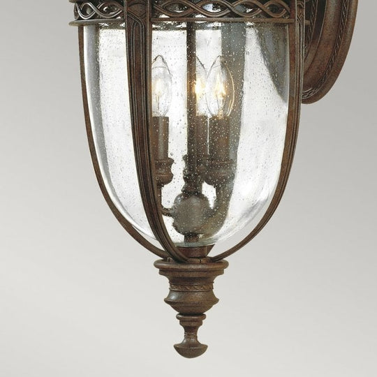 English Bridle 3 Light Large Wall Lantern British Bronze finish