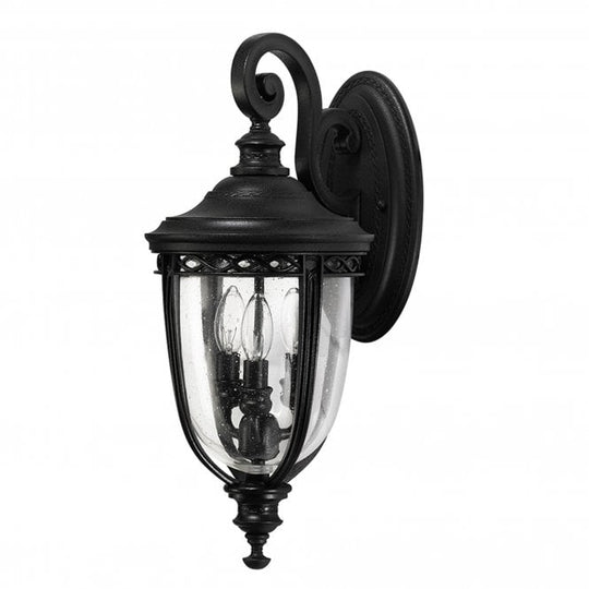 English Bridle Medium Wall Lanternwith a Black finish