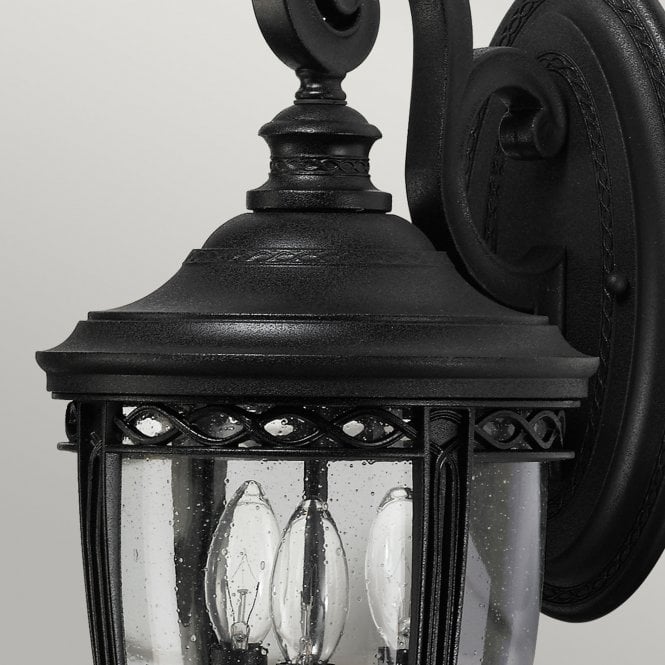 English Bridle Medium Wall Lanternwith a Black finish