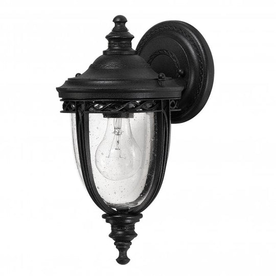 English Bridle Small Wall Lantern with Black finish