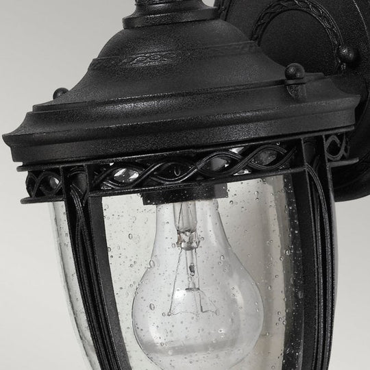 English Bridle Small Wall Lantern with Black finish