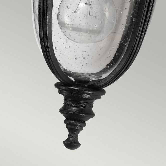 English Bridle Small Wall Lantern with Black finish