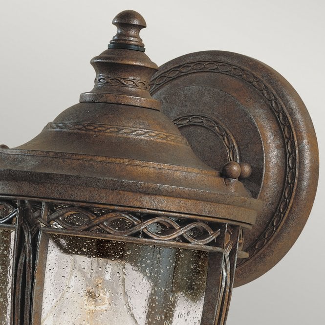 English Bridle Small Wall Lantern in a British Bronze finish