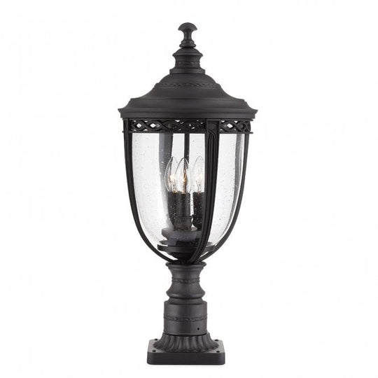 English Bridle Large Pedestal with a Black finish