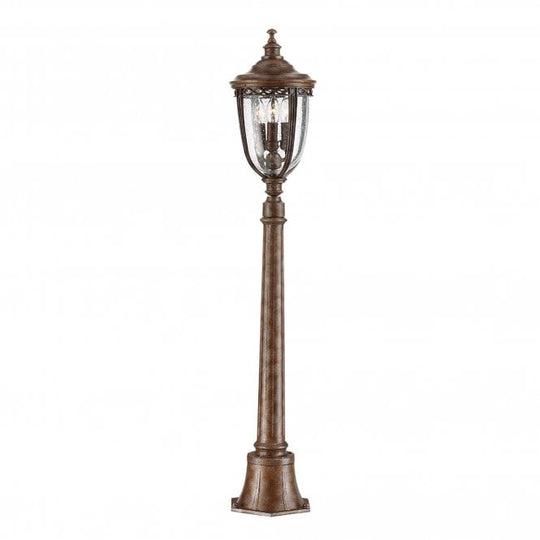 English Bridle 3 Light Medium Bollard with British Bronze finish