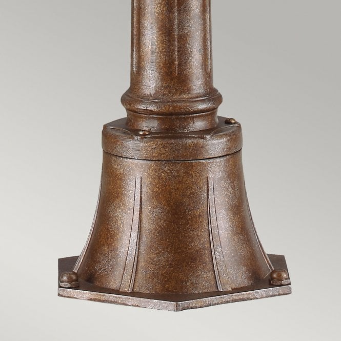 English Bridle 3 Light Medium Bollard with British Bronze finish