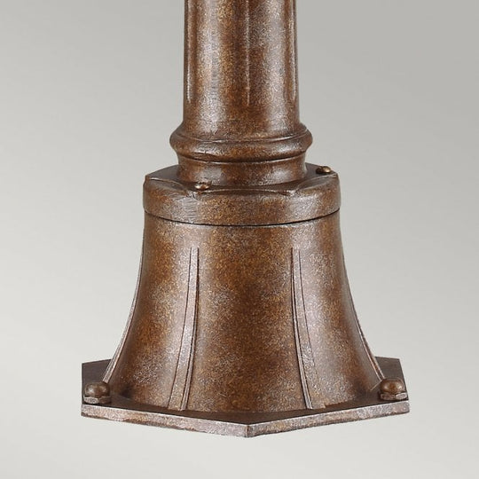 English Bridle 3 Light Medium Bollard with British Bronze finish