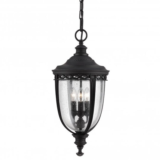 English Bridle Large Chain Lantern in a Black finish
