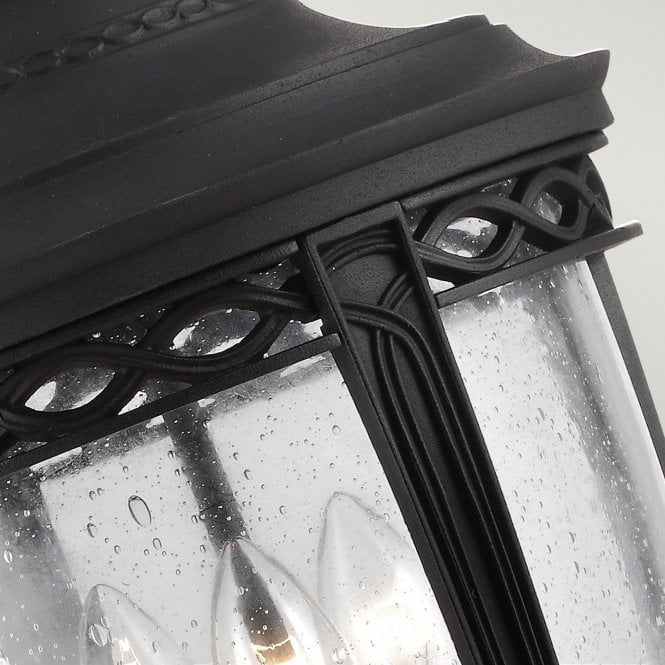 English Bridle Large Chain Lantern in a Black finish