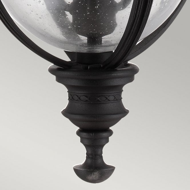 English Bridle Large Chain Lantern in a Black finish