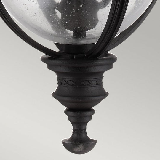 English Bridle Large Chain Lantern in a Black finish