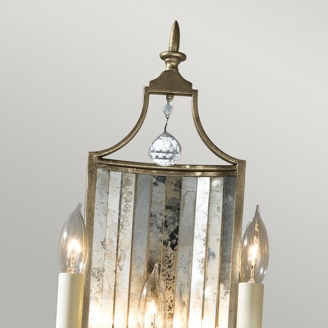 Gianna 3 Light Wall Light with Gilded Silver finish