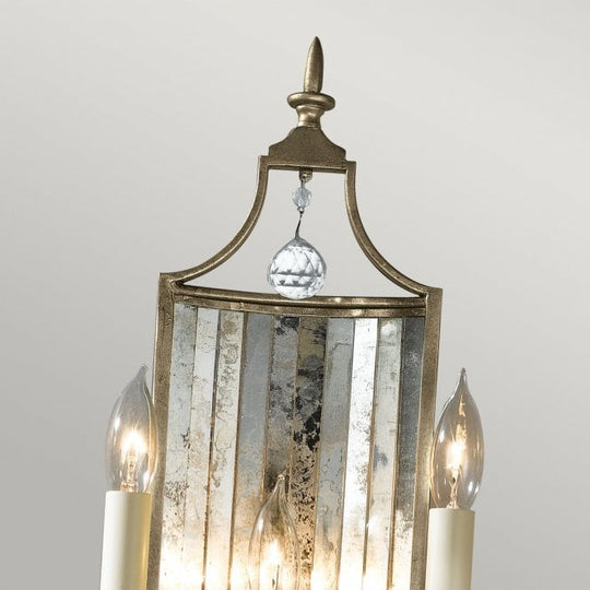 Gianna 3 Light Wall Light with Gilded Silver finish