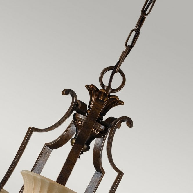 Kelham Hall Up 5Lt Chandelier Firenze Gold/British Bronze