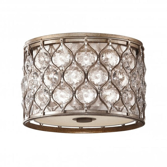 Lucia Flush Burnished Silver