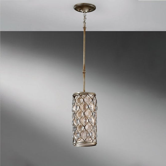 Lucia 1Lt Mini Pendant Burnished Silver