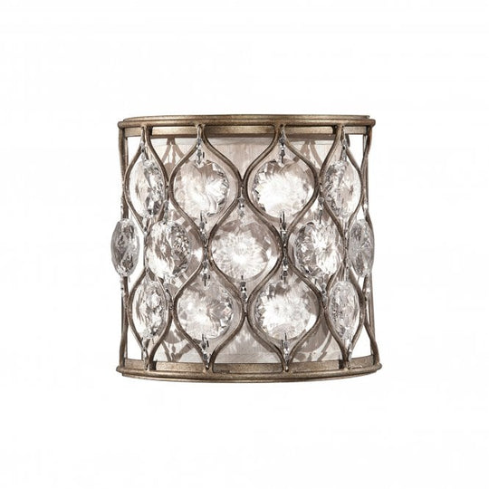 Lucia 1Lt Wall Light Burnished Silver