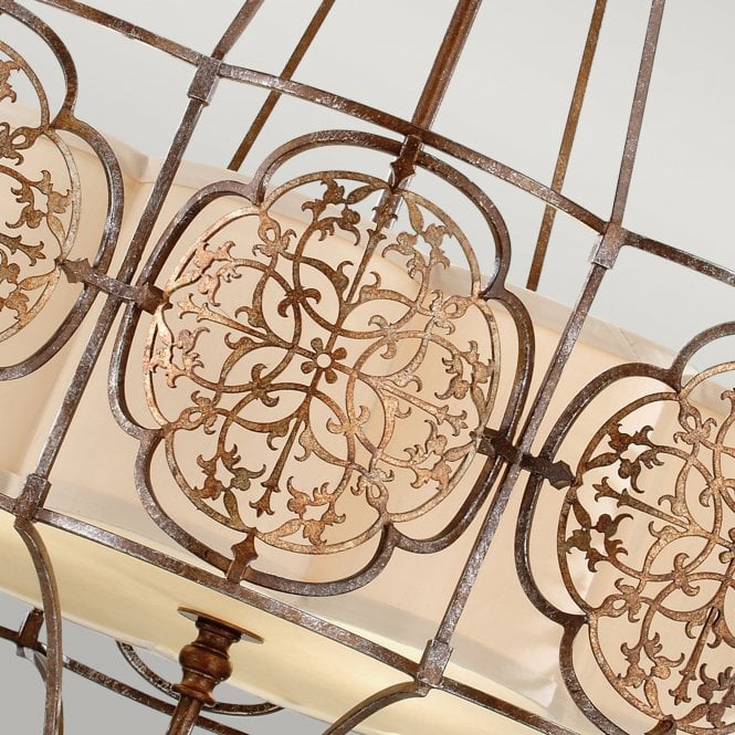 Marcella 4Lt Chandelier British Bronze/Oxidized Bronze