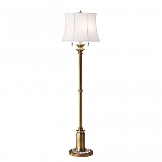 Stateroom 2Lt Floor Lamp Bali Brass Bali Brass