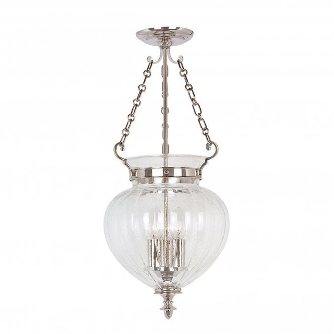 Finsbury Park ceiling Pendant Medium in a Polished Nickel finish