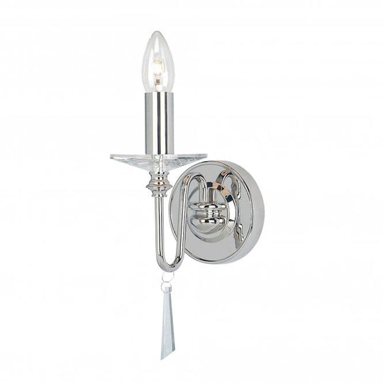 Finsbury Park Wall Light in a Polished Nickel