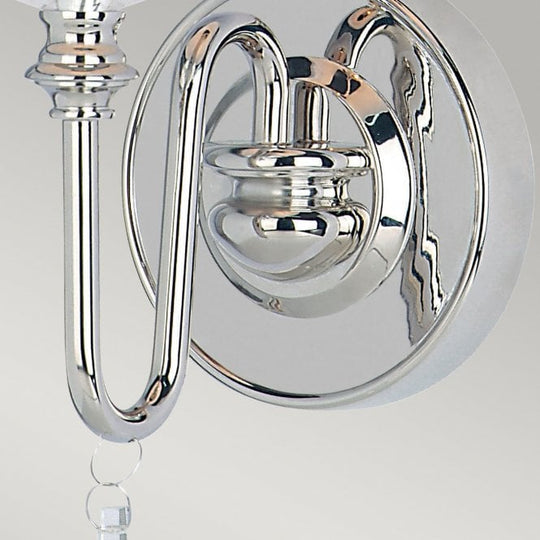 Finsbury Park Wall Light in a Polished Nickel