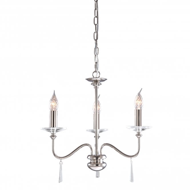 Finsbury Park 3 light Chandelier in a Old Bronze finish