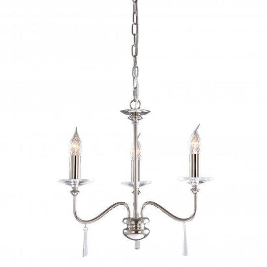 Finsbury Park 3 light Chandelier in a Old Bronze finish