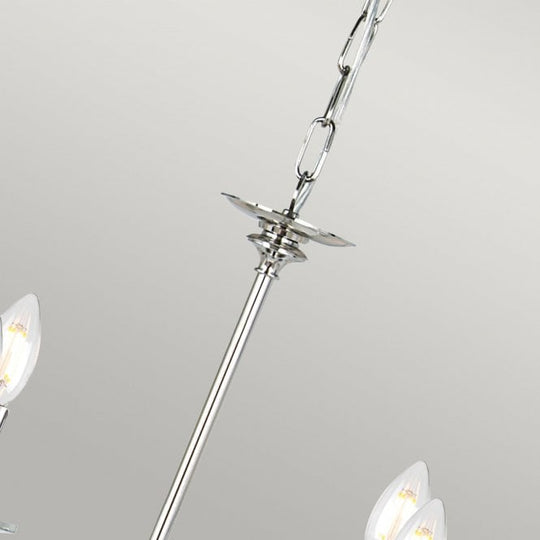 Finsbury Park 6 Light Chandelier in a Old Bronze finish