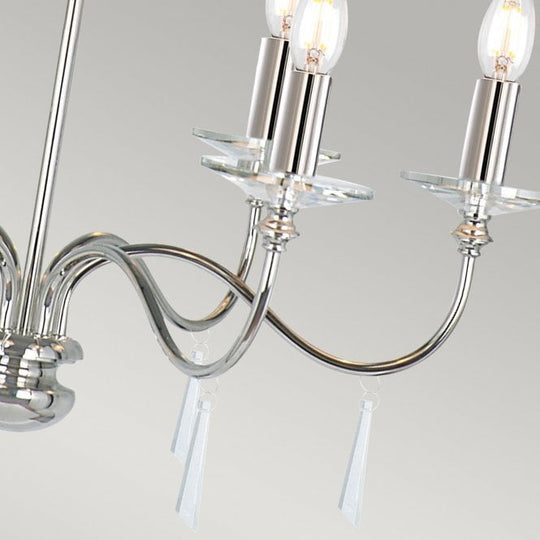 Finsbury Park 6 Light Chandelier in a Old Bronze finish