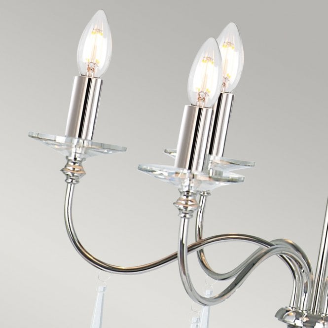 Finsbury Park 6 Light Chandelier in a Old Bronze finish