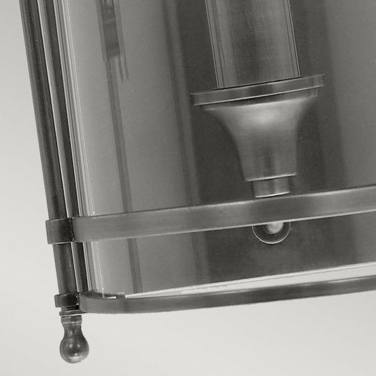 Guildhall Wall Light in a Polished Nickel finish