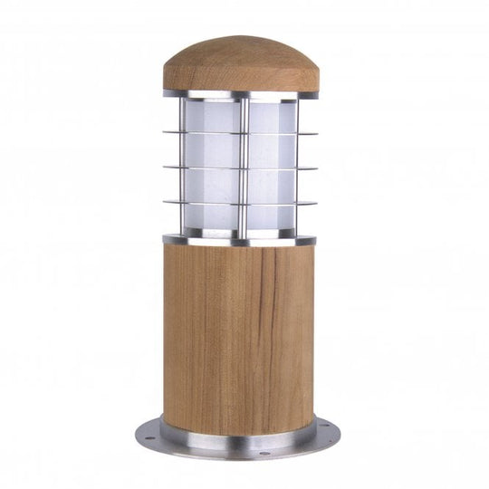 Poole Mini Bollard Stainless Steel And Teak